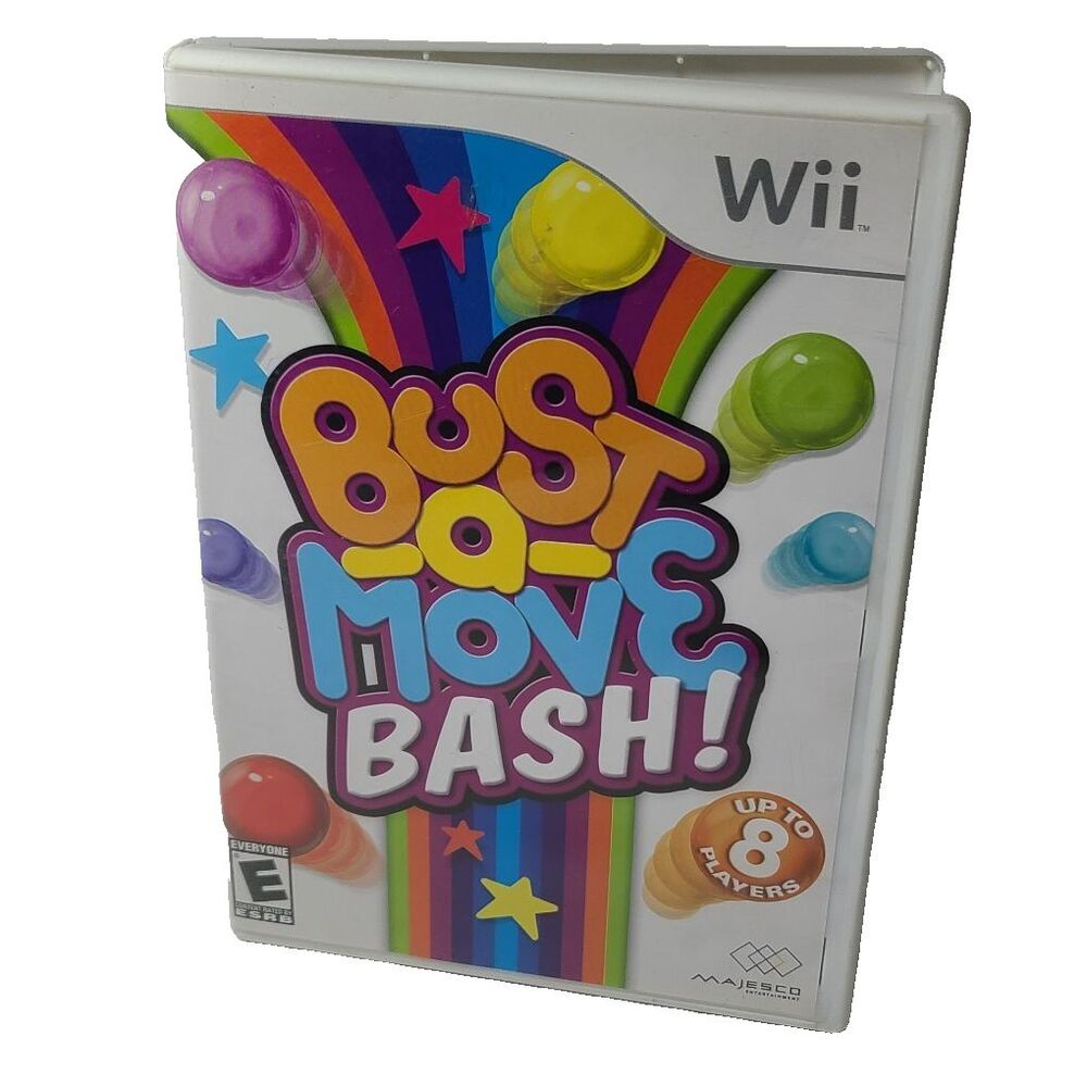 Bust-A-Move Bash! (Nintendo Wii, 2007) Complete with Case and Manual